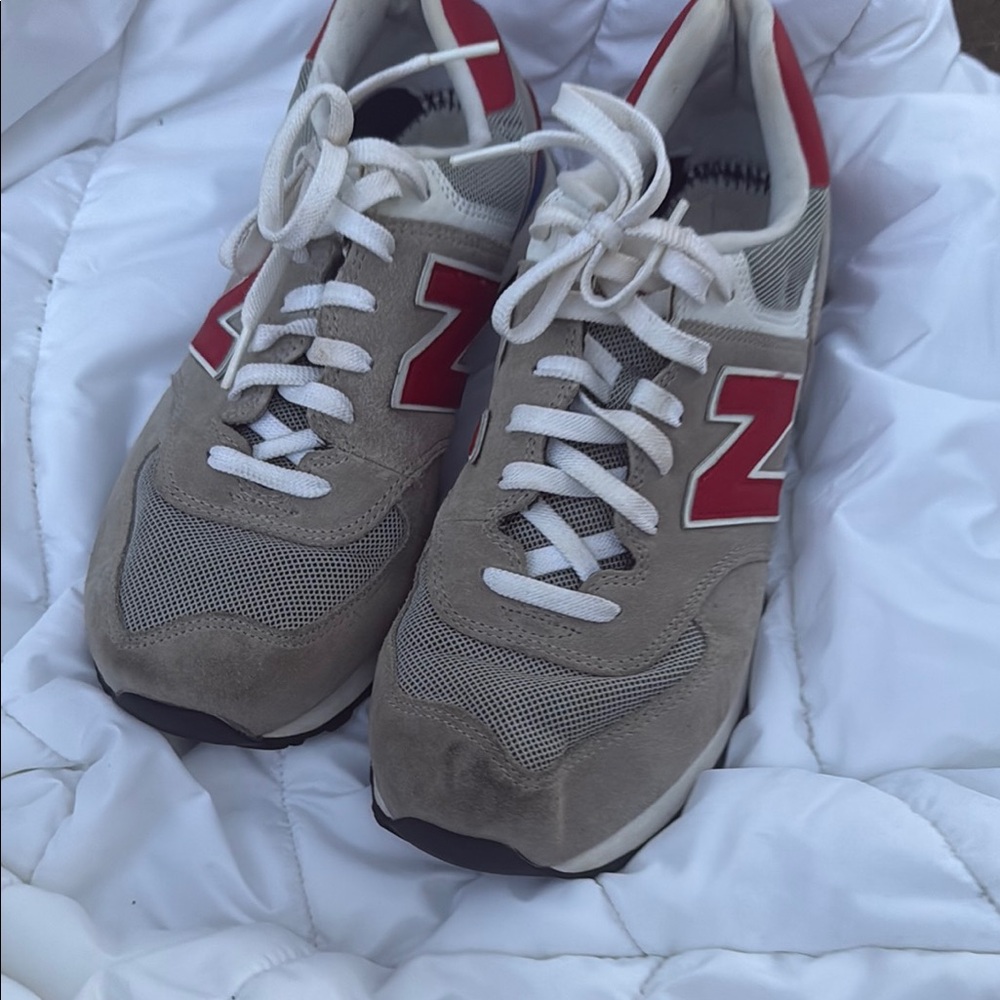 New balance Gray and Red Sneakers